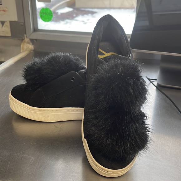 Sam Edelman pom pom platform sneakers. Gently used. - Picture 2 of 7
